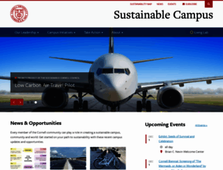 sustainablecampus.cornell.edu screenshot