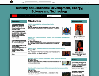 sustainabledevelopment.govt.lc screenshot