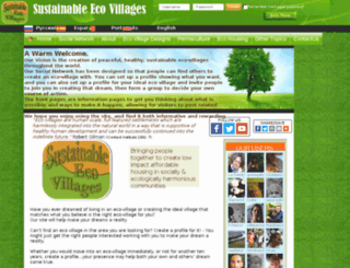 sustainableecovillages.net screenshot