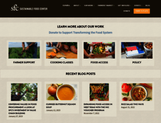 sustainablefoodcenter.org screenshot
