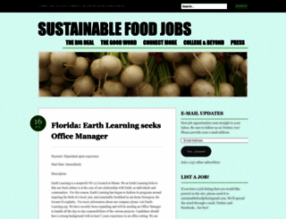 sustainablefoodjobs.wordpress.com screenshot