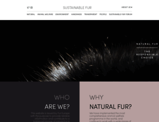 sustainablefur.com screenshot