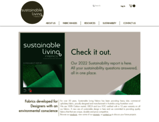 sustainablelivingfabrics.com.au screenshot