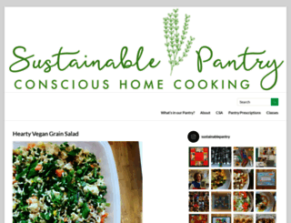 sustainablepantry.com screenshot