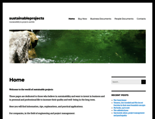 sustainableprojectsblog.wordpress.com screenshot