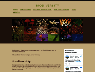 sustainbiodiversity.weebly.com screenshot