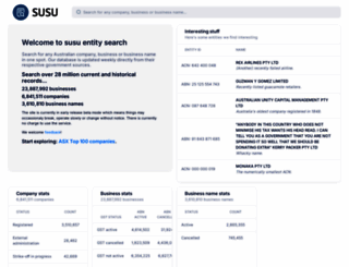 susu.com.au screenshot
