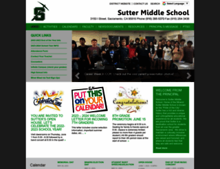 sutter.scusd.edu screenshot