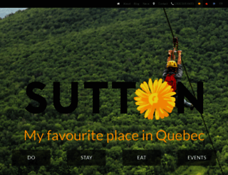suttontourism.ca screenshot