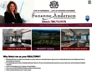 suzanneanderson.com screenshot