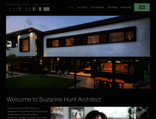 suzannehuntarchitect.com.au screenshot
