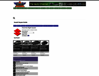 suzukibuyersguide.theautochannel.com screenshot