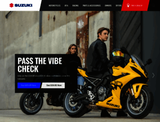 suzukicycles.com screenshot
