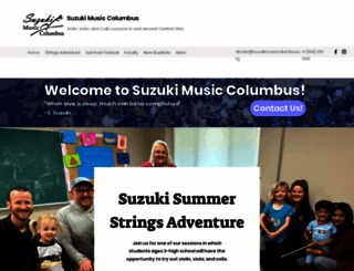 suzukimusiccolumbus.org screenshot