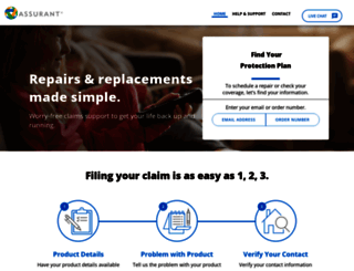 svcplans.assurantsolutions.com screenshot