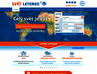 svet-letenek.cz screenshot