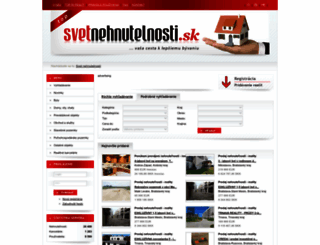 svetnehnutelnosti.sk screenshot