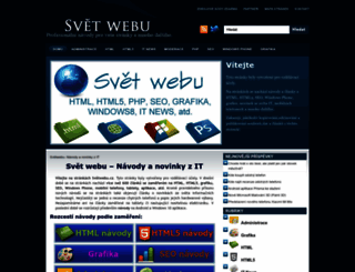svetwebu.cz screenshot