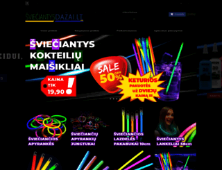 svieciantysdazai.lt screenshot