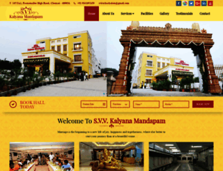 svvkalyanamandapam.com screenshot