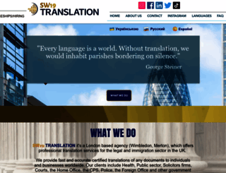 sw19translation.co.uk screenshot