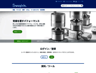 swagelok.co.jp screenshot
