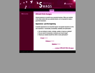swagswebdesigns.com screenshot