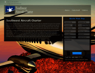 swaircraftcharter.com screenshot