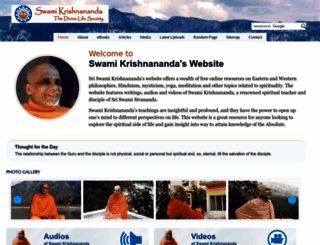swami-krishnananda.org screenshot