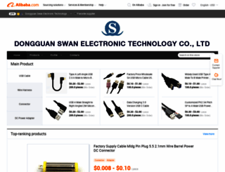 swanconnector.en.alibaba.com screenshot