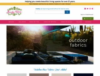 swankyfabrics.com screenshot