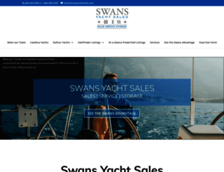 swansyachtsales.com screenshot