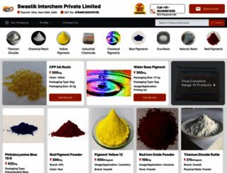 swastikinterchem.net screenshot