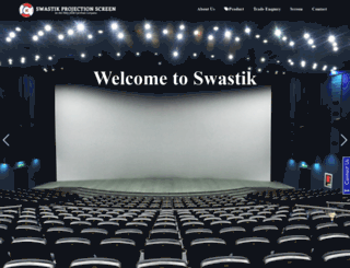 swastikprojectionscreen.com screenshot