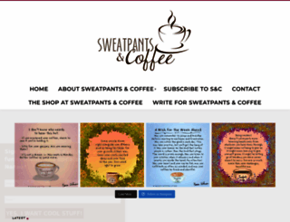 sweatpantsandcoffee.com screenshot