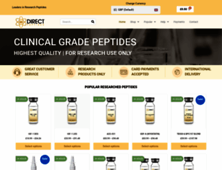 sweden.direct-peptides.com screenshot