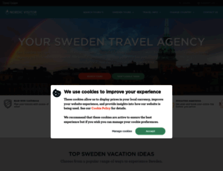 sweden.nordicvisitor.com screenshot