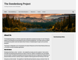 swedenborgproject.org screenshot