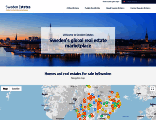 swedenestates.com screenshot