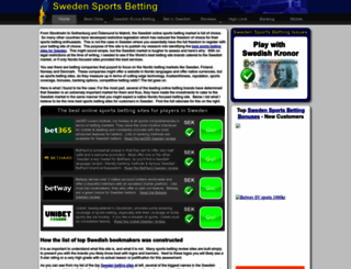 swedensportsbetting.com screenshot