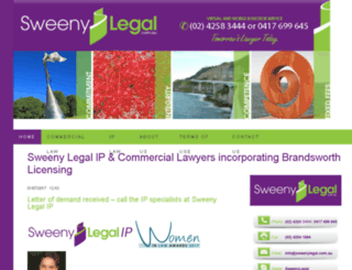 sweenylegal.com screenshot