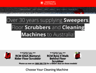 sweepersaustralia.com.au screenshot