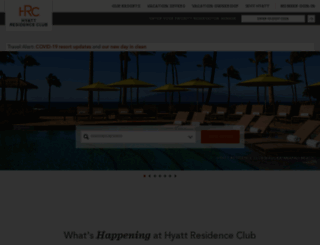 sweeps.hyattresidenceclub.com screenshot