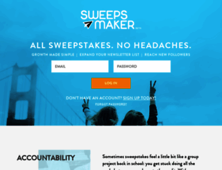 sweeps.uncubed.com screenshot