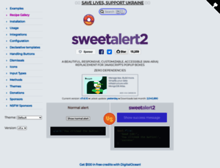 sweetalert2.github.io screenshot