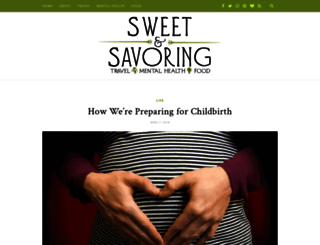 sweetandsavoring.com screenshot