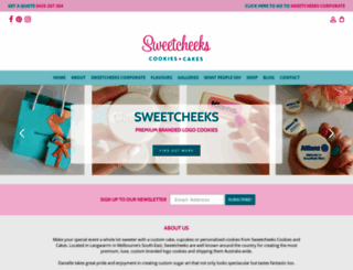 sweetcheekscookiesandcakes.com.au screenshot