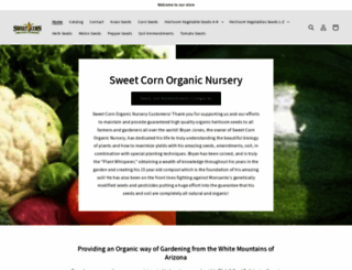 sweetcornorganicnursery.com screenshot
