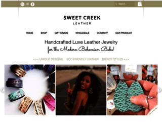 sweetcreekleather.com screenshot