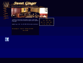 sweetgingerburlington.com screenshot